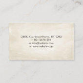 水彩インフィニティシンボル – 木の枝 名刺 (裏面)