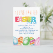 水彩イーカラフルスター招待状 招待状 (スタンド正面)