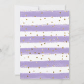 水彩イースターウサギ 春の花 誕生日 招待状 (裏面)