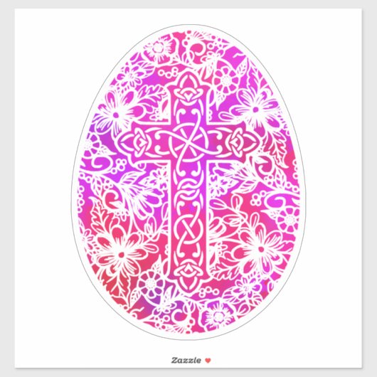 水彩イースターエッグクロス シール (シート)