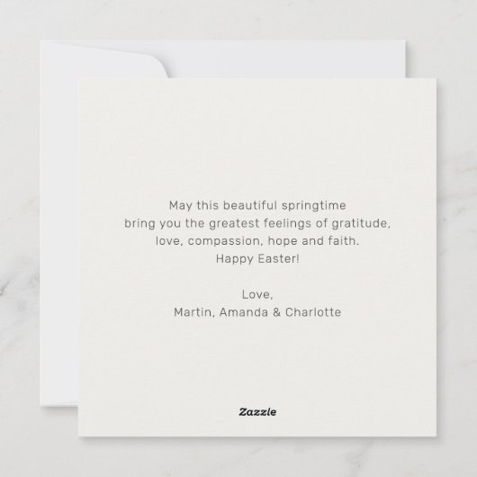 水彩イースターエッグフローラカード シーズンカード (裏面)