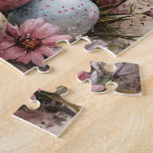 水彩イースターバニーカラーエッグ ジグソーパズル (側面)