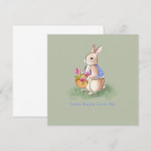 水彩イースターバニー 招待状 (正面/裏面)