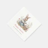 水彩イースターパーティー スタンダードカクテルナプキン (角)