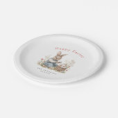 水彩イースターパーティー ペーパープレート (アングル)