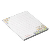 水彩イースターフローラ子羊 ノートパッド (アングル)