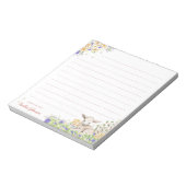 水彩イースターフローラ子羊 ノートパッド (回転)