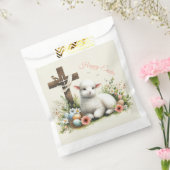 水彩イースターラムパーソナライズされた フェイバーバッグ (封をした状態)