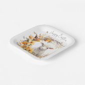 水彩イースターラムパーソナライズされた ペーパープレート (傾斜あり)