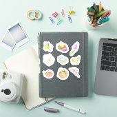 水彩イースター春の別荘バスケット花 シール (iPadカバー)