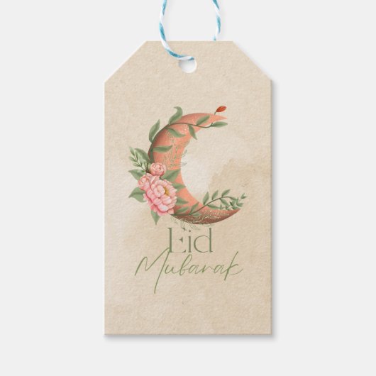 水彩イードエレガントムバラク ギフトタグ (正面)