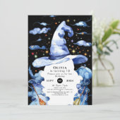 水彩ウィムシーワンドウィザード誕生日 招待状 (スタンド正面)