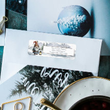 水彩ウィンタークリスマス格言 パーソナライズされた