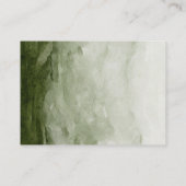 水彩ウィンターグリーンパインツリー&白い花 エンクロージャーカード (裏面)