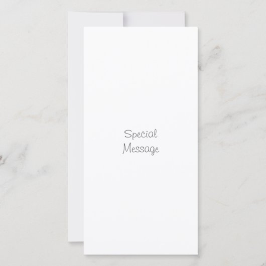 水彩ウィンターツリーサンキューカード サンキューカード (裏面)