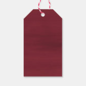 水彩ウィンターブルゴーニュ花ベビーありがとう ギフトタグ (裏面)