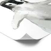 水彩ウィンターペンギンボーイズ女の子子供部屋デコール ポスター (角)