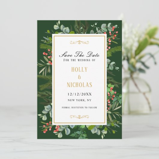 水彩ウィンターホリデーベリースクリプト セーブザデート (スタンド正面)