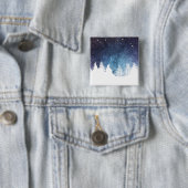 水彩ウィンターランドスケープホリデー |ピンボタン 缶バッジ (インサイチュ)