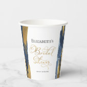 水彩ウェディングシャワーペーパーカップ | アブストラクト 紙コップ (正面)