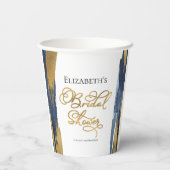 水彩ウェディングシャワー紙コップ | アブストラクト 紙コップ (裏面)