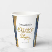 水彩ウェディングシャワー紙コップ | アブストラクト 紙コップ (正面)