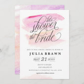 水彩ウェルカムシャワー結婚式招待状 招待状 (正面/裏面)