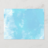 水彩ウクレレ | トロピカル バースデー ルアウ パーティー インビテーションポストカード (裏面)