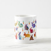 水彩ウサギ復活祭アート コーヒーマグカップ (中央)
