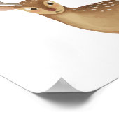 水彩ウッドランドディアボーイズガールズルームデコール ポスター (角)