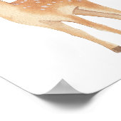 水彩ウッドランドディアボーイズガールズルームデコール ポスター (角)