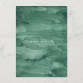 水彩ウッドランドフォレストベビーシャワービンゴ エンクロージャーカード (裏面)