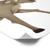 水彩ウッドランドムースボーイズ女の子ルームデコール ポスター (角)