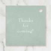 水彩ウッドランドローレルクレストモノグラム結婚ズ フェイバータグ (裏面)