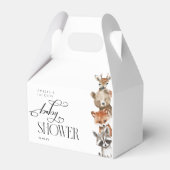 水彩ウッドランド動物ミニマリズム フェイバーボックス (正面サイド)