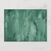 水彩ウッドランド森林赤ちゃんシャワービンゴカード インビテーションポストカード (裏面)