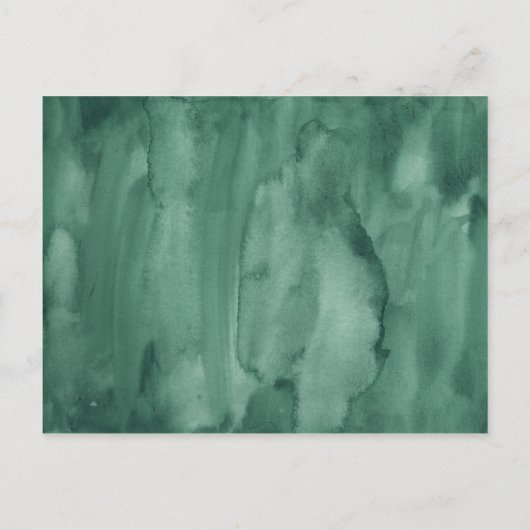 水彩ウッドランド森林赤ちゃんシャワービンゴカード インビテーションポストカード (裏面)