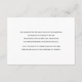 水彩ウッドランド結婚のインサート詳細カード エンクロージャーカード (裏面)