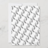 水彩ウッドランド結婚式招待状更新 招待状 (裏面)