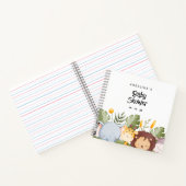 水彩ウッドランド赤ちゃんシャワーギフトリストノート ノートブック (内部)