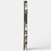 水彩ウルフヘッドグレー白黒色 Case-Mate iPhoneケース (裏面 / 右)