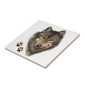 水彩ウルフヘッドロゴ&トラックカニスルピス タイル (側面)