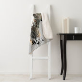 水彩ウルフマウンテンワイルドライフワイルドネスアート シェルパブランケット (インサイチュ)