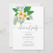 水彩エキゾチックアロハルアウ引退パーティー 招待状 (正面)