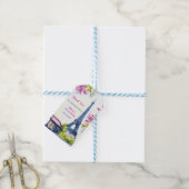 水彩エッフェルタワーパリ1st誕生日パーティー ギフトタグ (より糸付き)