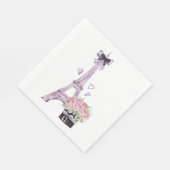 水彩エッフェルタワー スタンダードランチョンナプキン (角)