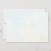 水彩エッフェルタワーParis 2nd Birthday Photo 招待状 (裏面)