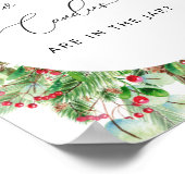 水彩エバーグリーンキャンディーズのポスター ポスター (角)