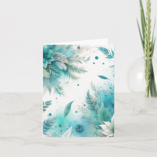 水彩エフエマラヴィンテージ 空白の ノートカード (正面)