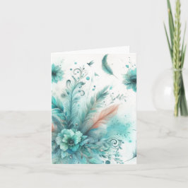 水彩エフエマラヴィンテージ 空白の ノートカード